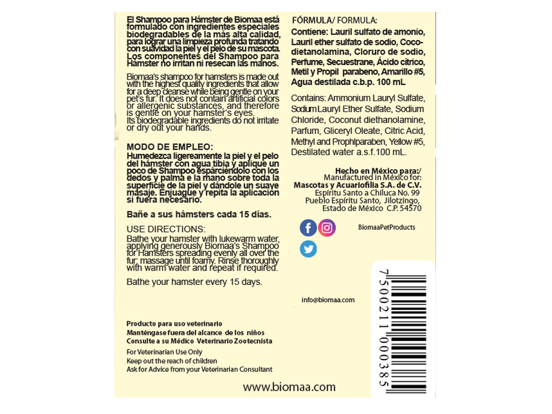 HAMSTER SHAMPOO